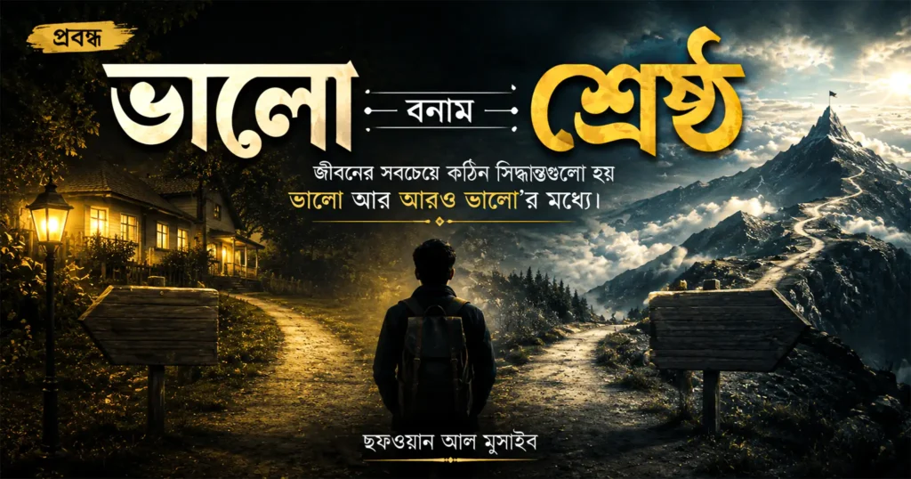 ভালো বনাম শ্রেষ্ঠ | ছফওয়ান আল মুসাইব | Sofwan Al Musaib